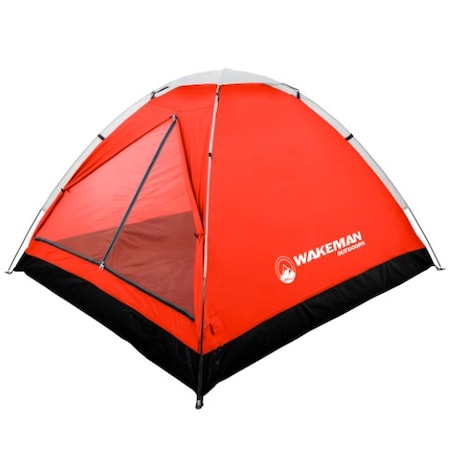 Leisure Sports Leisure Sports 2-Person Dome Tent, Water-Resistant for Camping, Dual Doors and Rain Fly, Red 726795KSB